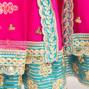 New India Sarees For Woman India Salwar Kamee Anna Dancing Performance Dress Woman Beautiful Embroideried Sets Dress+Pants+Scarf