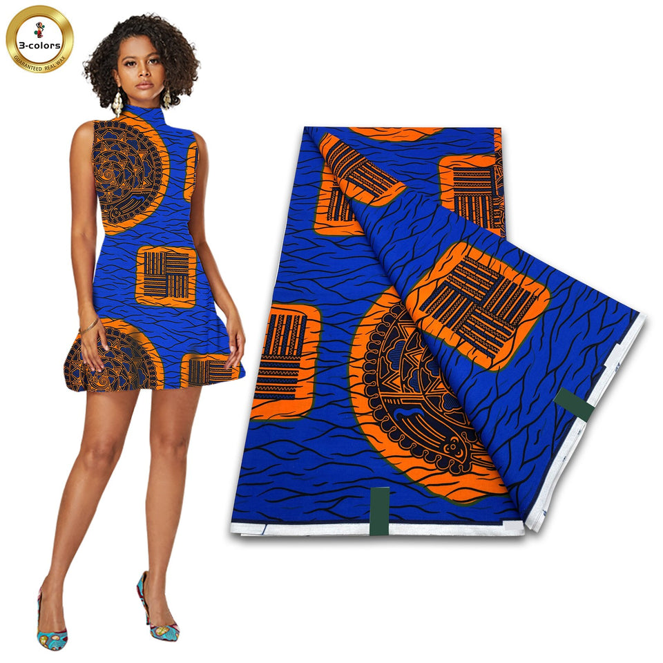 Guaranteed Veritable Ankara Wax Fabrics 2023 New 100% Cotton African Real Wax Print Fabric Nigerian Style Tissu Batik Pagnes